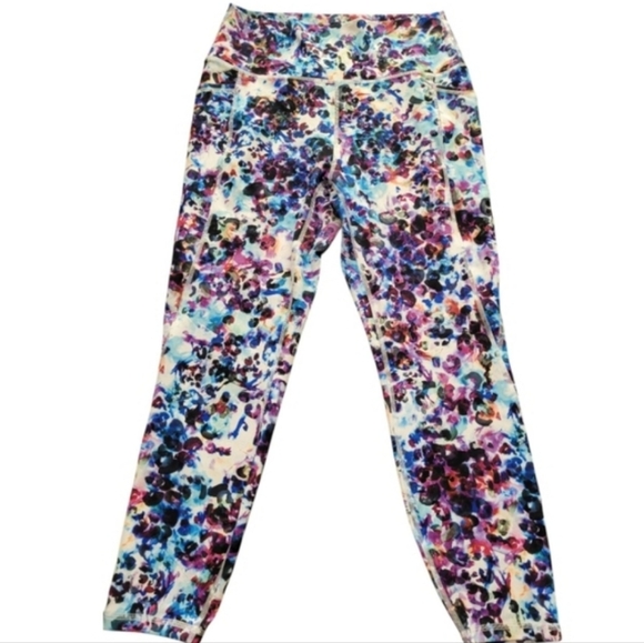 RBX Active Ultra Soft Cheetah Leopard Ankle Leggings Pocket Size L - Picture 9 of 9